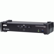 Aten cs1824 kvm hdmi 4k/usb 3.0 4 ports + audio réf.261824