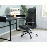 Chaise de bureau effet cuir Sola Chaise de bureau effet cuir Sola