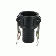 Coupleur à cames Type C - Douille annelée sans collerette - Polypro - DN 80 - YCCDAPP080