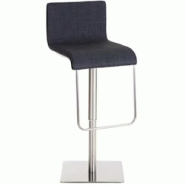 Décoshop26 - Tabouret de bar x1 chaise haute siège pivotant en tissu gris foncé support en acier inoxydable 10_0005162 - gris 3000252494968 Décoshop26 - Tabouret de bar x1 chaise haute siège pivotant en tissu gris foncé support en acier inoxydable 10_0005162 - gris 3000252494968