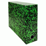 Exacompta Lot de 5 Boîte transfert ANNONAY en carte 15/10e, dos de 90, coloris vert - 3130630897231_0