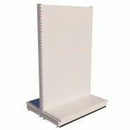 Gondole Centrale Haute - Hauteur 2200 - Longueurs 1000 ou 1330 - Profondeurs 300, 400 ou 500 - Coloris Blanc RAL 9001 - Normes TUV - Fabrication européenne_0