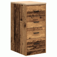 Helloshop26 - Armoire de rangement de garage 40 x 51 x 85 cm avec surface de travail polyvalente déco vintage en bois vieux bois 02_0051392 - Bois ma