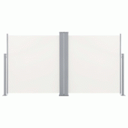 Helloshop26 - Auvent latéral rétractable 100 x 600 cm crème 02_0007153 - aluminium 3000382282725