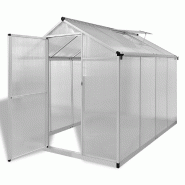 Helloshop26 - Serre tente abri plante fleur légumes renforcée en aluminium avec cadre de base 4,6 m² Transparent 02_0044660 - 3000220288094 Helloshop26 - Serre tente abri plante fleur légumes renforcée en aluminium avec cadre de base 4,6 m² Transparent 02_0044660 - 3000220288094