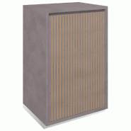 Meuble Vertigo T01 2 tiroirs à l'anglaise  MDF naturel et béton 60x47x93cm