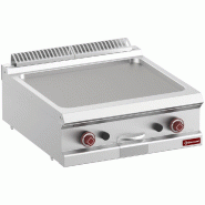 Plaque de cuisson de table à gaz snacking avec plaque lisse - 630x5... - PG7/PL7T-N