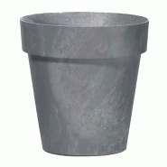 Prosperplast - Pot CUBE BETON EFFECT 2,2 L - 17x17x15 cm, marengo - gris plastique polypropylène ZA3138