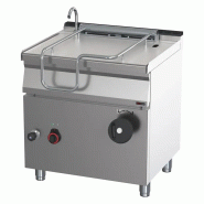 RM GASTRO Sauteuse basculante manuelle électrique 50 l fond en inox REDFOX - BR 70/80 E/N - REDFOX - 0615402775885