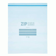 San Ignacio - LEKNES - 10 sacs de congélation à fermeture zip 30 x 40 cm - bleu SANR434