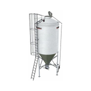 Silo d'aliment d'élevage à cône axial translucide - Capacité 9 et 22m3 - Ø2325 - Star