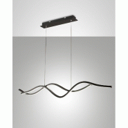 Sinuo Lustre Pendentif Led 36W Noir 3666-45-101 Fabas Luce - noir 8019282533290