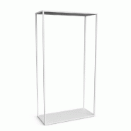 Structure penderie autoportante  L94,2xP39,2xH177cm - blanc mat