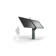 Tracker solaire bi-axes et bi-faces pour particulier -Surface photovoltaïque 7,2 m2 - Puissance max. 1500 Wc - Lumioo