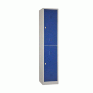 Vestiaire multicases 2 cases superposées - Larg. 400 mm standard