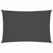 VidaXL Voile de parasol Tissu Oxford rectangulaire 5x7 m Anthracite Modèle Horizon Balcon - noir 135110