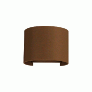 Applique murale LED LEK R 6,8 W 120° 4000 K en acier Corten, orientable, pour intérieur et extérieur - Beneito & Faure - marron 8436590204757