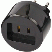 Brennenstuhl Adaptateur De Voyage états-unis Vers Europe Avec Un Fusible De 2,5 A Usage Non Intensif Brennenstuhl - noir 3665476028704 Brennenstuhl Adaptateur De Voyage états-unis Vers Europe Avec Un Fusible De 2,5 A Usage Non Intensif Brennenstuhl - noir 3665476028704