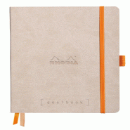 Carnet souple Goalbook Rhodiarama beige A5, 240p./120 feuilles ivoire 90 g/m², dot grid - beige 117745C