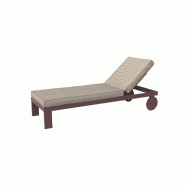 Chaise longue Posidonia - grenat