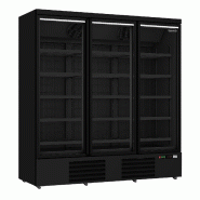Congélateur 3 portes en verre noir jde-1530f bl négative l1880 7455.2250 COMBISTEEL