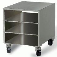 Diamond - Meuble inox pour machine sous-vide, sur roues, démontable - réf. VCM/ND - AKS-VCM/ND