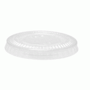 ECOLOMIQUE - 100 Pcs - Couvercle PET transparent plat - Diam: 8 cm, Forme avec croisillon - ECO210GKL80X - transparent plastique ECO210GKL80X ECOLOMIQUE - 100 Pcs - Couvercle PET transparent plat - Diam: 8 cm, Forme avec croisillon - ECO210GKL80X - transparent plastique ECO210GKL80X