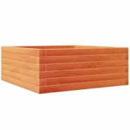 Helloshop26 - Jardinière bac lit surélevé plantes fleurs terrasse jardin cire 60 x 60 x 23 cm bois de pin massif marron 02_0038469 - 3000217684106 Helloshop26 - Jardinière bac lit surélevé plantes fleurs terrasse jardin cire 60 x 60 x 23 cm bois de pin massif marron 02_0038469 - 3000217684106