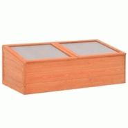 Helloshop26 - Serre tente abri plante fleur légumes bois 100 x 50 x 34 cm marron 02_0044650 - 3000220283297 Helloshop26 - Serre tente abri plante fleur légumes bois 100 x 50 x 34 cm marron 02_0044650 - 3000220283297