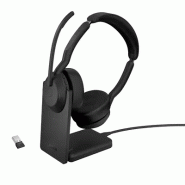 Jabra Evolve2 55 Casque Avec fil &sans fil Arceau Bureau/Centre d'appels Bluetooth Socle de chargeme