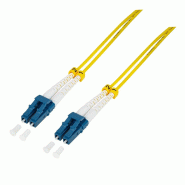 LogiLink Professional Câble patch fibre optique, 2x Duplex LC, OS2, 15 m - 4052792019339