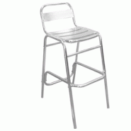 Lot de 4 tabourets de bar en aluminium - Intérieur et extérieur - Léger et facile d'entretien Lot de 4 tabourets de bar en aluminium - Intérieur et extérieur - Léger et facile d'entretien