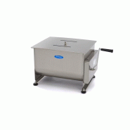 Mélangeur à viande manuel  ECO 40 L - 35 kg -  cuve fixe - axe double