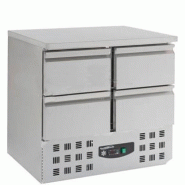 Meuble réfrigéré horizontal inox - Gamme 700 - 4 tiroirs - Capacité 230L - Température +2°C à +8°C Meuble réfrigéré horizontal inox - Gamme 700 - 4 tiroirs - Capacité 230L - Température +2°C à +8°C