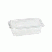 Packnwood FHC - 300Pcs - Barquette plastique PET rectangulaire transparente avec couvercle attaché - 230x175x55mm - 1350ml - recyclable - transparent plastique 210B Packnwood FHC - 300Pcs - Barquette plastique PET rectangulaire transparente avec couvercle attaché - 230x175x55mm - 1350ml - recyclable - transparent plastique 210B