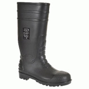 Paire de bottes de sécurité noires PVC Wellington S4 - BTWLEPVCNR-PW04 Paire de bottes de sécurité noires PVC Wellington S4 - BTWLEPVCNR-PW04