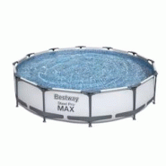 Piscine Tubulaire PVC Bestway Steel Pro Max 366x76 cm 6473 L - gris multi-matériau 905567 Piscine Tubulaire PVC Bestway Steel Pro Max 366x76 cm 6473 L - gris multi-matériau 905567