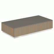Podium pour mannequins Vertigo T01 MDF naturel et anthracite 120x60x25cm