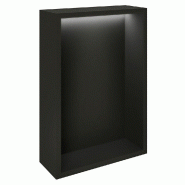 Présentoir Cage noir avec LED 38,4x14,5x56cm