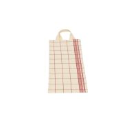Sac à pain classique - carreaux rouge - tissu - 30 cm de largeur x 55 cm de hauteur Sac à pain classique - carreaux rouge - tissu - 30 cm de largeur x 55 cm de hauteur
