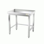 Table de travail en inox 600 x 500 mm avec renfort PREMIUM / GOLDINOX - gris inox 3701770802616 Table de travail en inox 600 x 500 mm avec renfort PREMIUM / GOLDINOX - gris inox 3701770802616