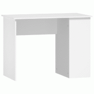 VidaXL Bureau Blanc 100x55x75 cm Bois d'ingénierie Modèle Apex Outdoor - blanc 823024