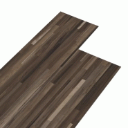 Vidaxl planche de plancher pvc autoadhésif 5,21 m² 2 mm marron rayé 330198