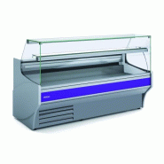 Vitrine horizontale positive avec réserve réfrigération semi-ventilée L.2945mm P.940mm Vitre droite relevable Docriluc