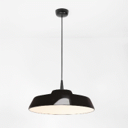 Zafferano Circus Black Suspension Led 8W 2700K 35Cm, Design En Céramique Artisanale Fabriquée À La Main En Italie Pour Intérieurs Élégants Et É
