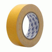 Adhésif double face très résistant 220µ - 25m x 38mm - Support toile - Colle extra-forte à prise immédiate