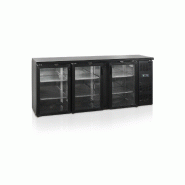 Arrière-bar 3 portes vitrées - noir - 442 litres - CBC310G - thermostat électronique - éclairage LED_0