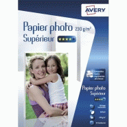 Avery boîte de 35 feuilles de papier photo brillant a4, jet d'encre, 230 g/m² Avery boîte de 35 feuilles de papier photo brillant a4, jet d'encre, 230 g/m²