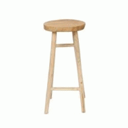 Bazar Bizar - Tabouret de Bar - Kedut - Naturel - marron Bois manufacturé JAAM017N Bazar Bizar - Tabouret de Bar - Kedut - Naturel - marron Bois manufacturé JAAM017N