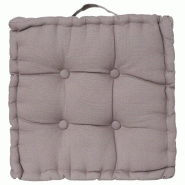 COUSSIN DE SOL DORIAN 40X40CM GRIS - PARIS PRIX COUSSIN DE SOL DORIAN 40X40CM GRIS - PARIS PRIX
